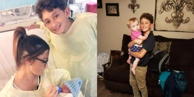 Ein 10-jähriger Junge rettete seinem kleinen Bruder und seiner Mutter das Leben, indem er es schaffte, das Frühgeborene zur Welt zu bringen
