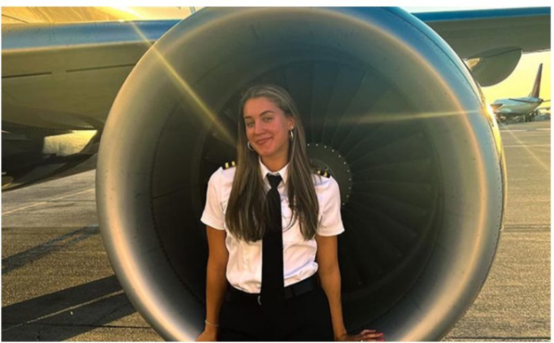 Niemand glaubt, dass die 22-jährige junge Frau Pilotin ist: So sieht sie aus