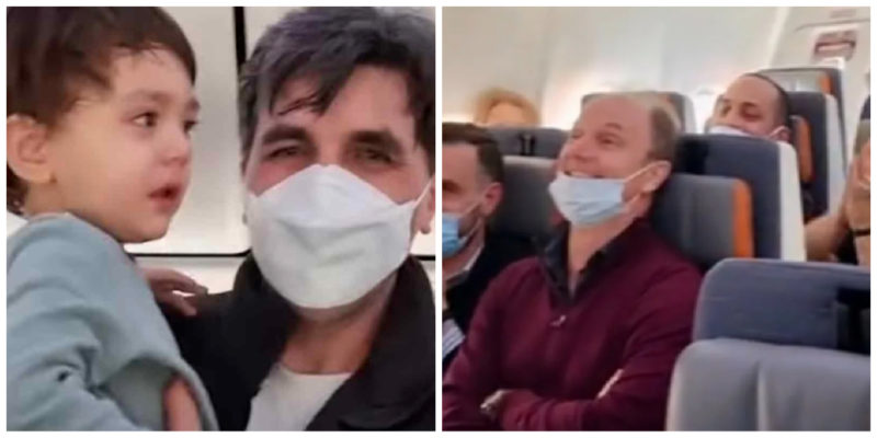 Das Baby weinte endlos im Flugzeug: Die Passagiere begannen zu singen, und das brachte sie zum Lächeln