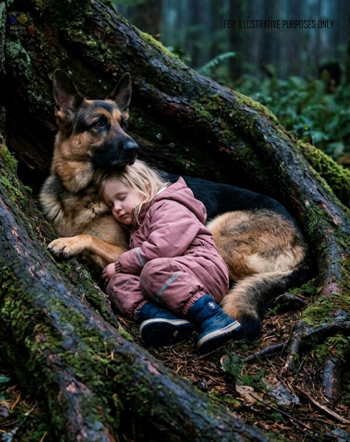 Das kleine Mädchen verirrte sich im Wald, und als sie sich völlig erschöpft neben den Hund legte, trat aus der Dunkelheit ein riesiger Wolf zu ihnen heraus… Und was danach geschah, wurde später vom gesamten Suchtrupp voller Entsetzen besprochen…